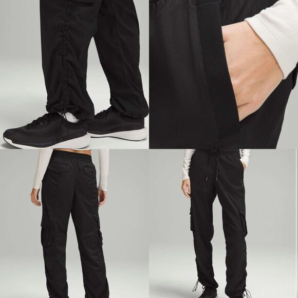 Lululemon Dance Studio Relaxed-Fit Mid-Rise Cargo Pant black XXS